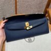 Hermes Kelly Cut 73 Blue Saphir Epsom Leather Gold Hardware