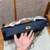 Hermes Kelly Cut 73 Blue Saphir Epsom Leather Gold Hardware