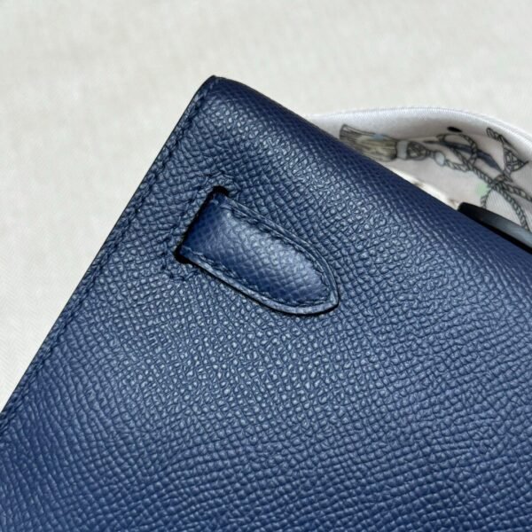 Hermes Kelly Cut 73 Blue Saphir Epsom Leather Gold Hardware