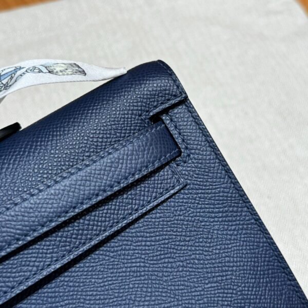 Hermes Kelly Cut 73 Blue Saphir Epsom Leather Gold Hardware