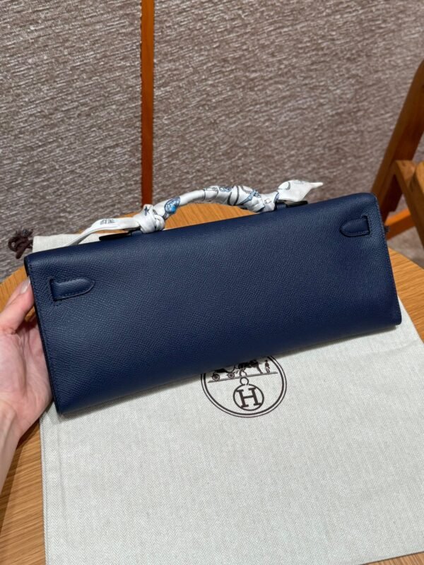 Hermes Kelly Cut 73 Blue Saphir Epsom Leather Gold Hardware
