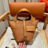 Hermes Picotin 18CM Cargo 2S Sesame Canvas/Clememce Leather Silver Hardware