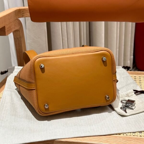 Hermes Picotin 18CM Cargo 2S Sesame Canvas/Clememce Leather Silver Hardware