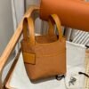 Hermes Picotin 18CM Cargo 2S Sesame Canvas/Clememce Leather Silver Hardware