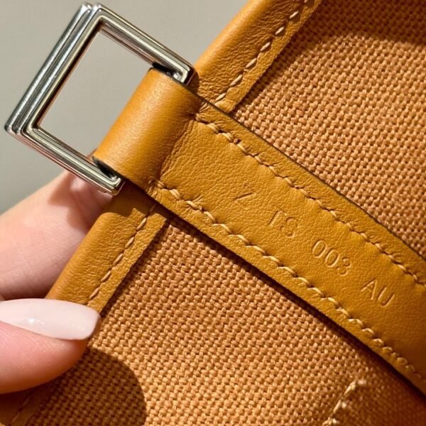 Hermes Picotin 18CM Cargo 2S Sesame Canvas/Clememce Leather Silver Hardware