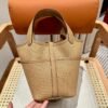 Hermes Picotin 18CM Cargo 0M Chai Canvas/TC Leather Gold Hardware