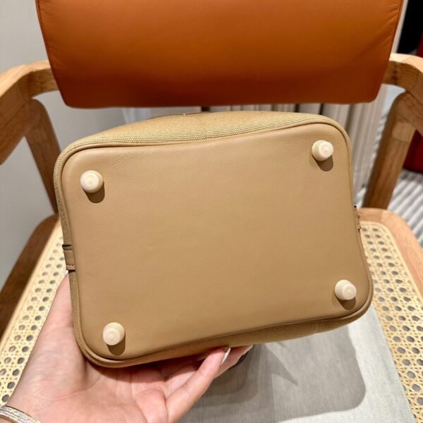 Hermes Picotin 18CM Cargo 0M Chai Canvas/TC Leather Gold Hardware