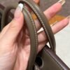 Hermes Birkin 25CM Canvas CK18 Etoupe Swift Leather Silver Hardware