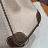 Hermes Birkin 25CM Canvas CK18 Etoupe Swift Leather Silver Hardware