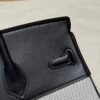 UAE Hermes Birkin 25CM Canvas Bag CK89 Noir Swift Leather Silver Hardware