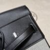 UAE Hermes Birkin 25CM Canvas Bag CK89 Noir Swift Leather Silver Hardware