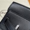 UAE Hermes Birkin 25CM Canvas Bag CK89 Noir Swift Leather Silver Hardware