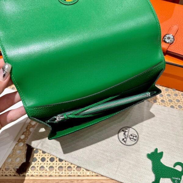 Hermes Purse Dogon Togo 1K Bambou Stamp B Silver Hardware