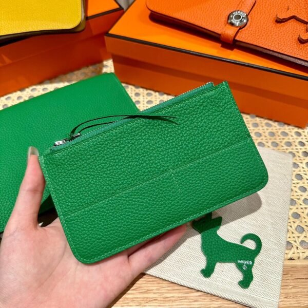 Hermes Purse Dogon Togo 1K Bambou Stamp B Silver Hardware