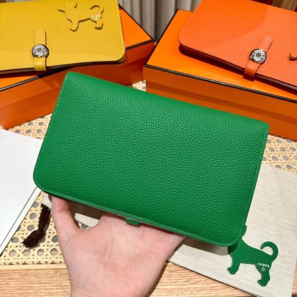 Hermes Purse Dogon Togo 1K Bambou Stamp B Silver Hardware