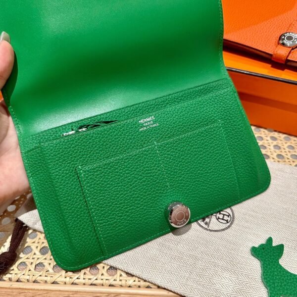 Hermes Purse Dogon Togo 1K Bambou Stamp B Silver Hardware