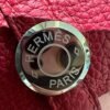 Hermes Wallet Dogon Q5 Rouge Casaque Silver Hardware Togo Leather Purse