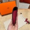 Hermes Wallet Dogon Q5 Rouge Casaque Silver Hardware Togo Leather Purse
