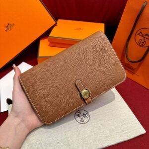 Hermes Color Gold Wallet Dogon Togo CK37 Gold GHW
