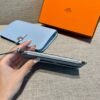 Hermes Dogon Wallet Togo Blue Pale Silver Hardware