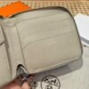 Hermes Chaine Dancre Wallet 8L Beton Evercolor Leather Silver Hardware