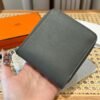 Hermes Chaine Dancre Wallet 63 Vert Amande Evercolor Leather Silver Full Handmade