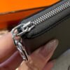 Hermes Chaine Dancre Wallet 63 Vert Amande Evercolor Leather Silver Full Handmade