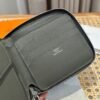 Hermes Chaine Dancre Wallet 63 Vert Amande Evercolor Leather Silver Full Handmade