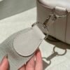 Hermes ToolBox 80 Pearl Gray Evercolor Leather Hardware Silver