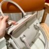 Hermes ToolBox 80 Pearl Gray Evercolor Leather Hardware Silver