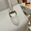 Hermes ToolBox 80 Pearl Gray Evercolor Leather Hardware Silver