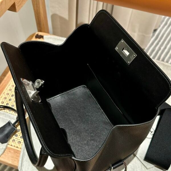 Hermes ToolBox 20CM CK89 Black Evercolor Leather Hardware Silver