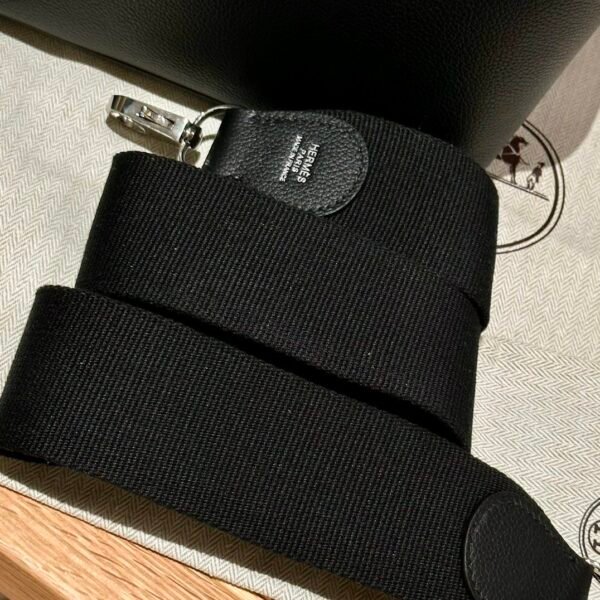 Hermes ToolBox 20CM CK89 Black Evercolor Leather Hardware Silver