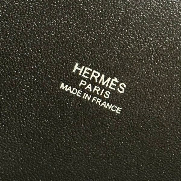 Hermes ToolBox 20CM CK89 Black Evercolor Leather Hardware Silver