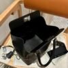 Hermes ToolBox 20CM CK89 Black Evercolor Leather Hardware Silver