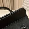 Hermes ToolBox 20CM CK89 Black Evercolor Leather Hardware Silver