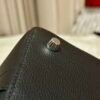 Hermes ToolBox 20CM CK89 Black Evercolor Leather Hardware Silver