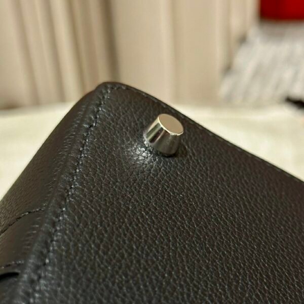 Hermes ToolBox 20CM CK89 Black Evercolor Leather Hardware Silver