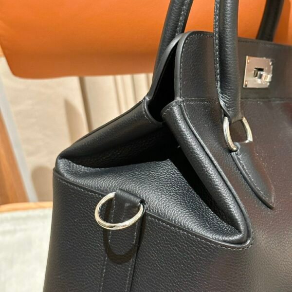 Hermes ToolBox 20CM CK89 Black Evercolor Leather Hardware Silver