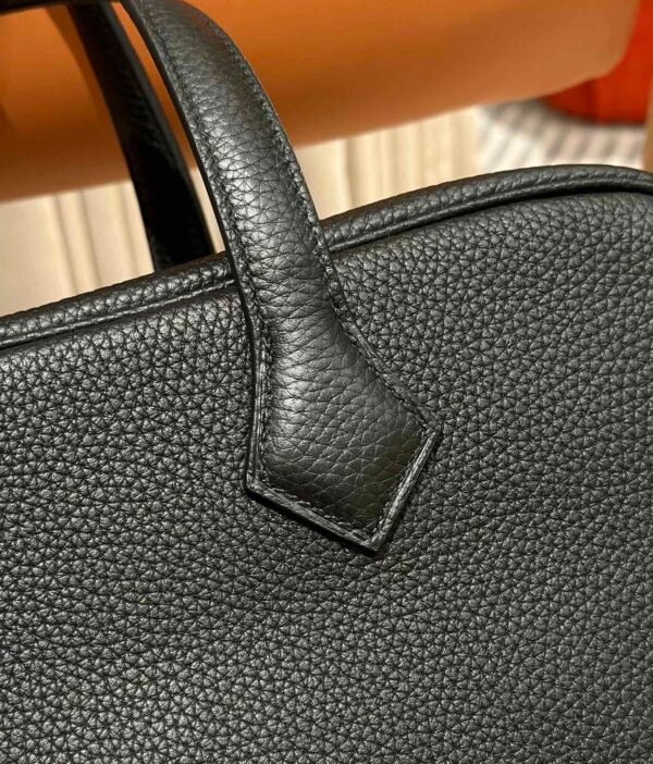 Hermes Victoria Light Briefcase CK89 Black Togo Leather All Handmade