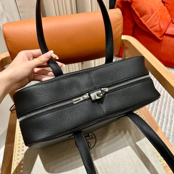 Hermes Victoria Light Briefcase CK89 Black Togo Leather All Handmade