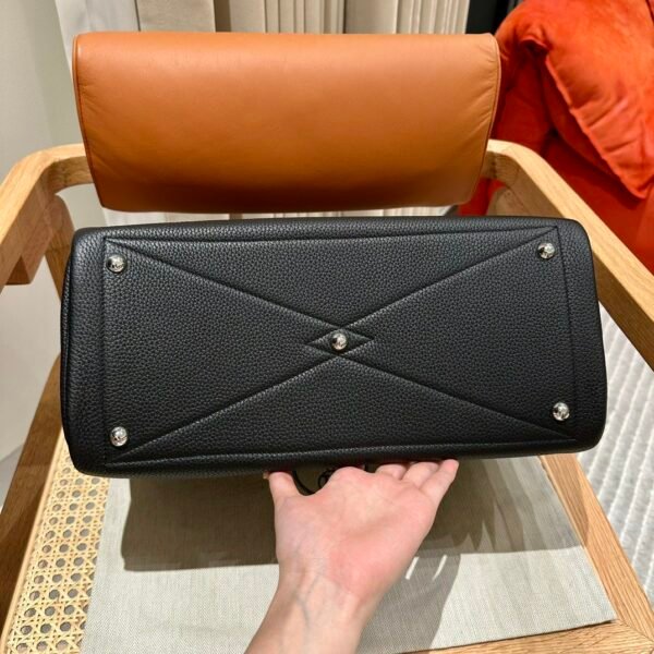 Hermes Victoria Light Briefcase CK89 Black Togo Leather All Handmade