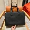 Hermes Victoria Light Briefcase CK89 Black Togo Leather All Handmade