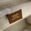 Hermes Victoria Light Briefcase 2S Sesame Togo Leather Gold Hardware