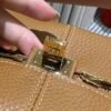 Hermes Victoria Light Briefcase 2S Sesame Togo Leather Gold Hardware