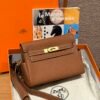 DDMode Hermes Kelly Messenger CK37 Gold Evercolor Leather Gold Hardware
