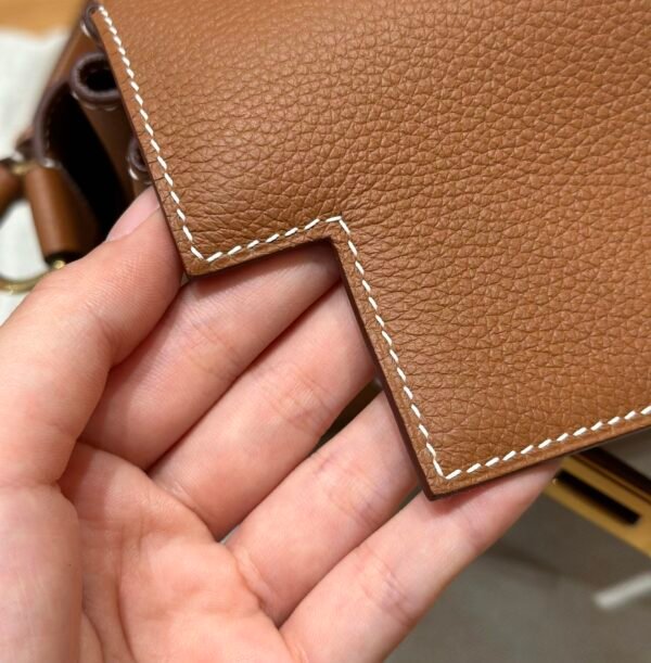 DDMode Hermes Kelly Messenger CK37 Gold Evercolor Leather Gold Hardware