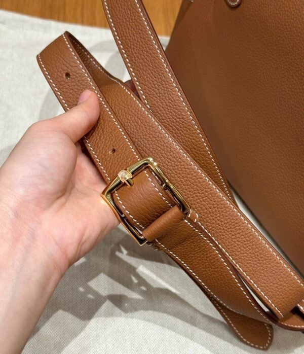 DDMode Hermes Kelly Messenger CK37 Gold Evercolor Leather Gold Hardware