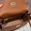DDMode Hermes Kelly Messenger CK37 Gold Evercolor Leather Gold Hardware