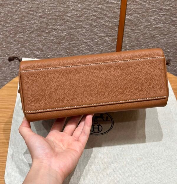 DDMode Hermes Kelly Messenger CK37 Gold Evercolor Leather Gold Hardware